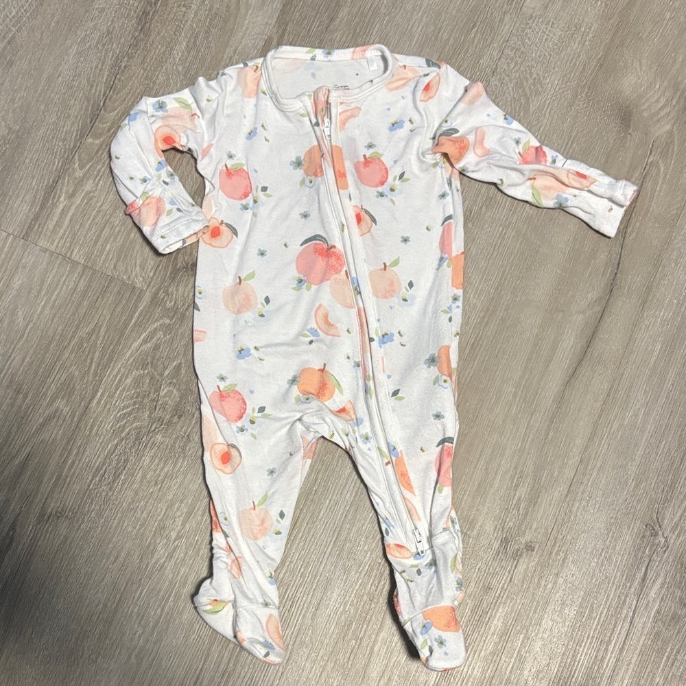 Angel Dear Peach Print Kids One Piece‎